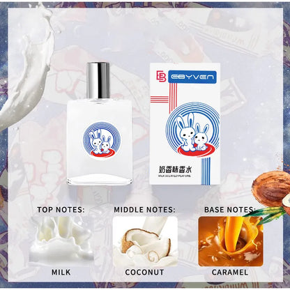 White Rabbit Gourmet Perfume Caramel Milk Coconut Lasting Fragrance Fresh Daily Charm Neutral Sweet Milk Sugar Eau De Toilette