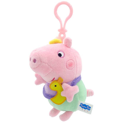 16-19CM Genuine Peppa Pig Bundle pocket 8 Friends Daddy Mammy Peppa George Plush Bahs Stuffed Dolls Pajamas Peppa Kids Gift