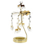 Metal Rotating Candle Holder Heat-Powered Rotation Elegance Style Spinner Carousel Rotating Mechanism Tea Light Holder