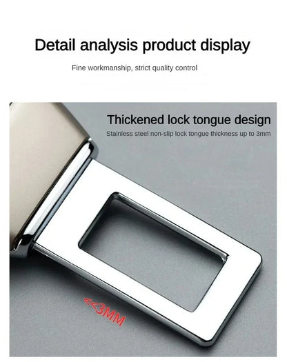 1/2/4 Pieces Car Seat Belt Clip Extender Alloy Seatbelt Lock Buckle Plug Auto Fastener Converter Clip Safety Belt Decoration