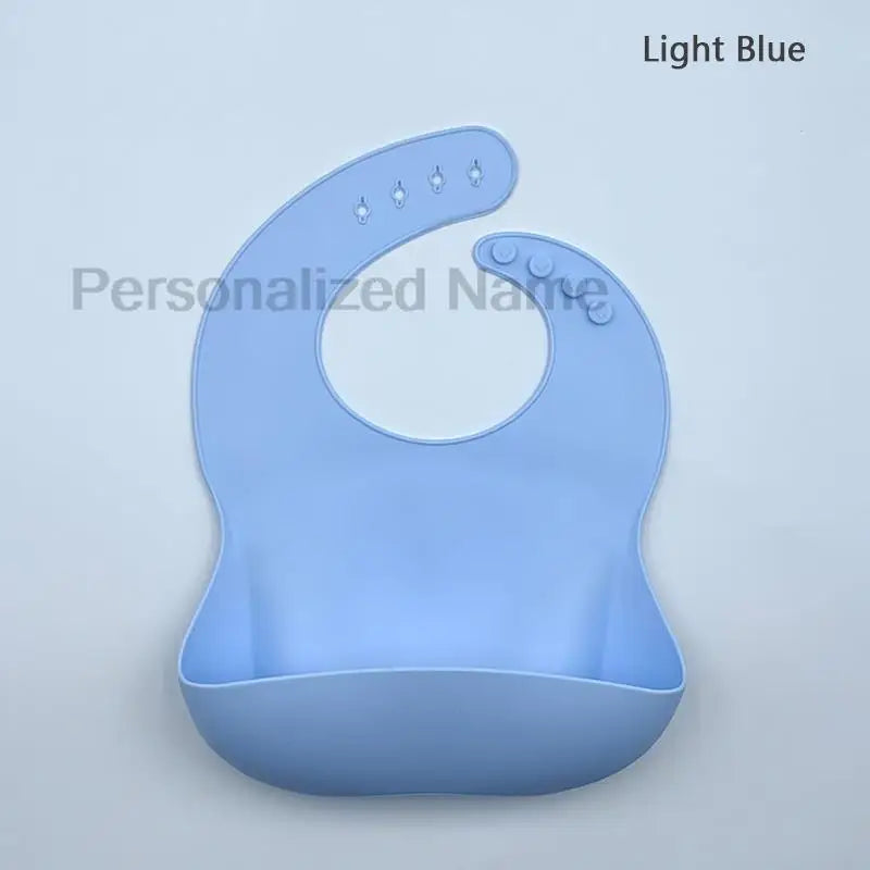 Silicone Baby Bib for Babies & Toddlers Waterproof Silicone Bibs Soft With Food Catcher Pocket for Boys & Girls Free Custom Logo