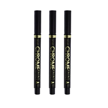 3 Pcs Mirror Marker Pen DIY Reflective Paint Pens Mirror Markers Chrome Gold SILVER Marker Signature Car Styling Art Craftwork