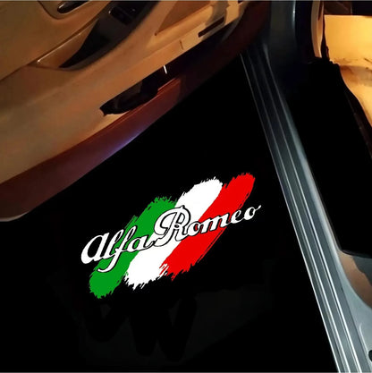 2X For Alfa Romeo Giulietta 940 2011 - 2022 2013 2015 2017 2018 2016 2019 Accessories LED Car Door Projector Logo Welcome Light