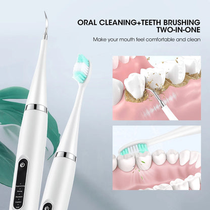 Electric Dental Scaler For Teeth Tartar Stain Tooth Calculus Remover Electric Teeth Plaque Cleaner Dental Stone Removal
