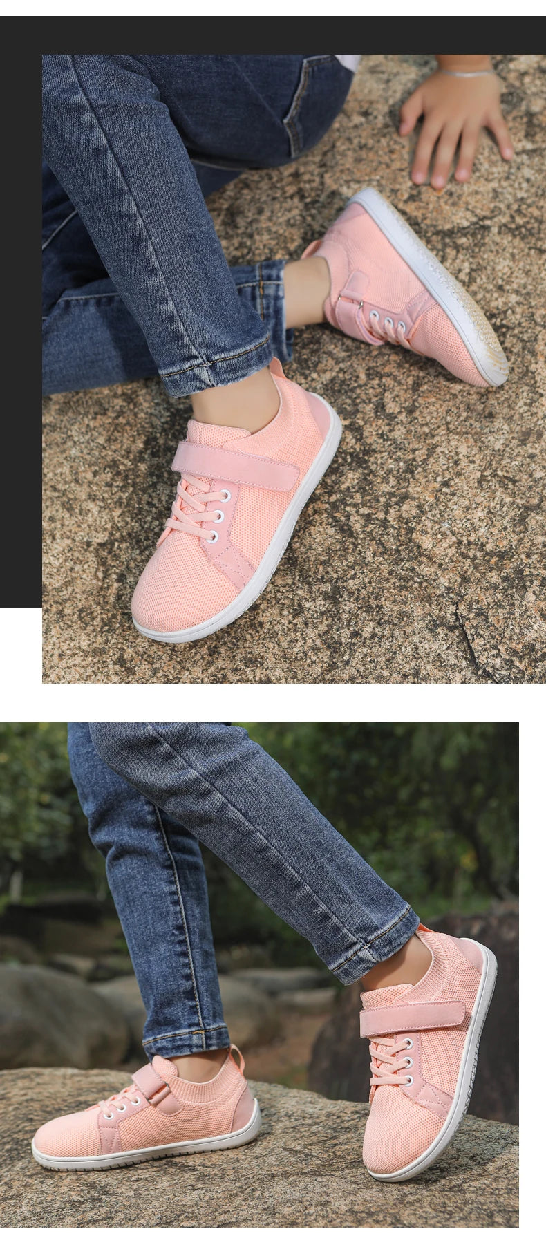 Kids wide foot barefoot shoes boys and girls minimalist kids sneakers natural opening shoes toddler small big kids walking shoes