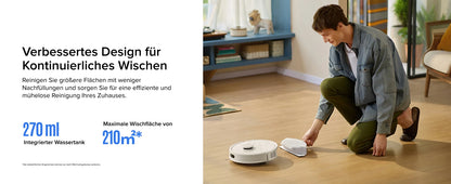 Roborock Q7 L5 robot vacuum cleaner (Q5 Pro upgraded version) has 8000Pa super suction, double anti-entanglement, precise LiDAR navigation, and intelligent restricted area.