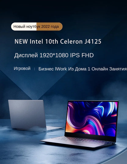 Fingerprint Unlock Intel Laptop 15.6 Inch Windows 10 11 Pro IPS Portable Laptop 12G RAM 128GB/256GB/512GB/1TB SSD HDMI Notebook
