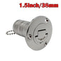 AD New Stainless Steel 316 Deck Filler GAS DIESEL FUEL WASTE WATER 38mm 50mm Mirror Polish Marine Boat Hardware Deck Filler Cap