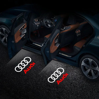 2PCS Car Door LED Light Logo Laser Projector Welcome Light For Audi sline TT Q2 Q3 Q5 Q7 Q8 A3 A4 A5 A6 A7 R8 B5 B6 B7 B8 C5 C6