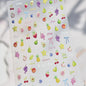 5D Summer Ocean Nail Stickers Seaside Vacation Colorful Fish Bubble Starfish Little Octopus Nail Decal Fresh Sea Manicure Decor