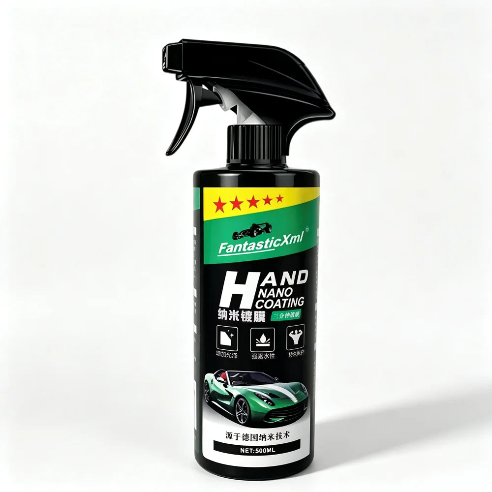This 500ml large-capacity nano-ceramic paint coating protective liquid is suitable for DIY paint repair, anti-oxidation, anti-fading, hydrophobic, and anti-fouling applications. One bottle can be used on multiple car models a