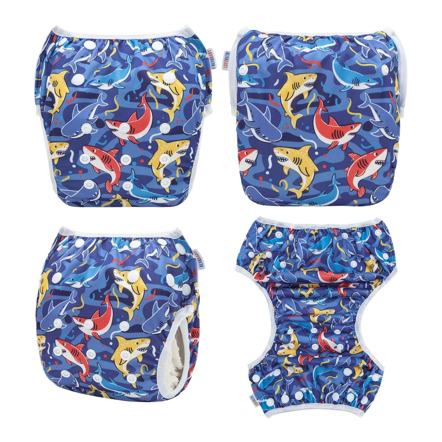 U PICK ALVABABY Swim Diaper Adjustable Swim Nappy for Swimming Lessons Fashion Design Swimming Nappy for Baby Under 8 Months