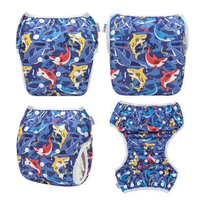 U PICK ALVABABY Swim Diaper Adjustable Swim Nappy for Swimming Lessons Fashion Design Swimming Nappy for Baby Under 8 Months