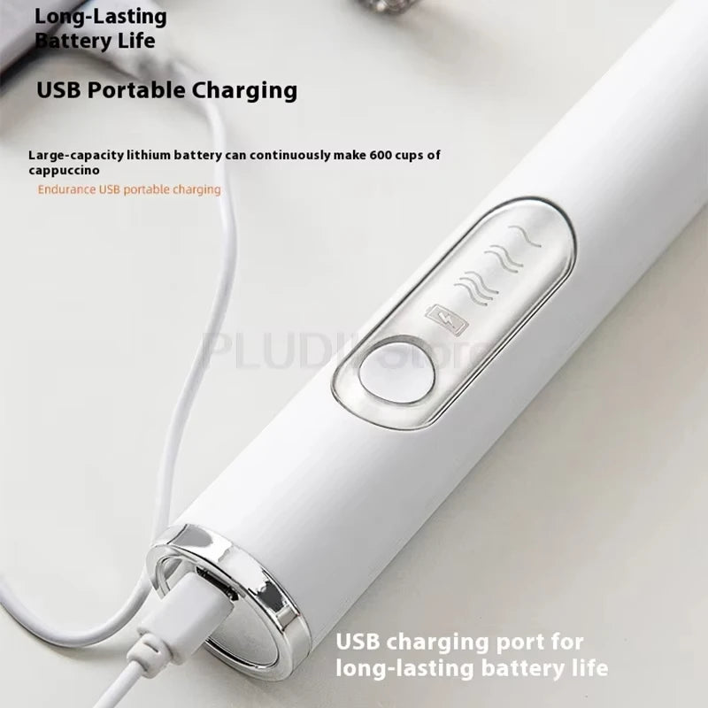 USB Electric Mixer, Handheld Coffee Milk Frother, Portable 3-Speed Blender, Butter Maker, Kitchen Tool, Ingredient Mixer