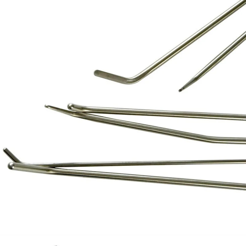 Car Hook Rods Paintless Dent Repair Hail Remover Hooks Rods Kits Auto Body Dents Stainless Steel Hands Tools
