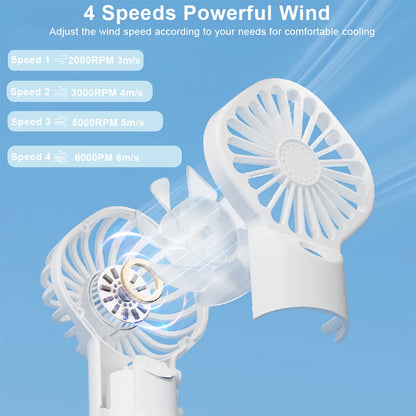 Portable Humidifier Fan Mini Water Mist Fan USB Rechargeable Handheld Fan Mist Spray Hand Fan Small Pocket Fan with Humidifier