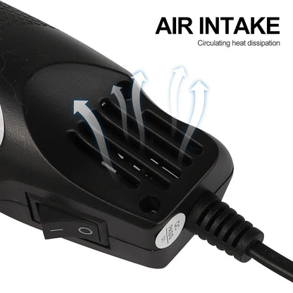 220/110V Hot Air Gun DIY Tool Heat Electric Power Tool Mini Soldering Temperature Crafts Blower with Supporting Seat Shrink