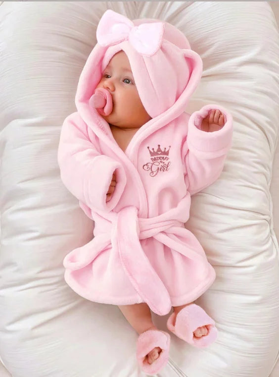 Newborn Photography Props Bathrobes Bath With Belt Shower Cap Outfit Photo Props for Infant Boys Girls Shoot  Accessories-HD