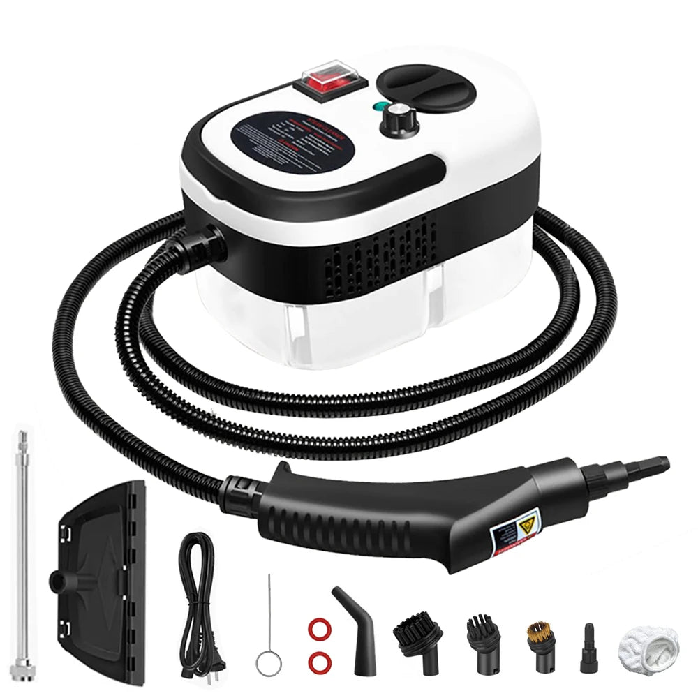 Podofo 2500W Handheld Steam Cleaner Portable Pressurized Steamer 220V EU Plug Deep Cleaning For Car Kitchen Bathroom etc.