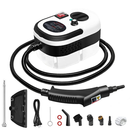 Podofo 2500W Handheld Steam Cleaner Portable Pressurized Steamer 220V EU Plug Deep Cleaning For Car Kitchen Bathroom etc.