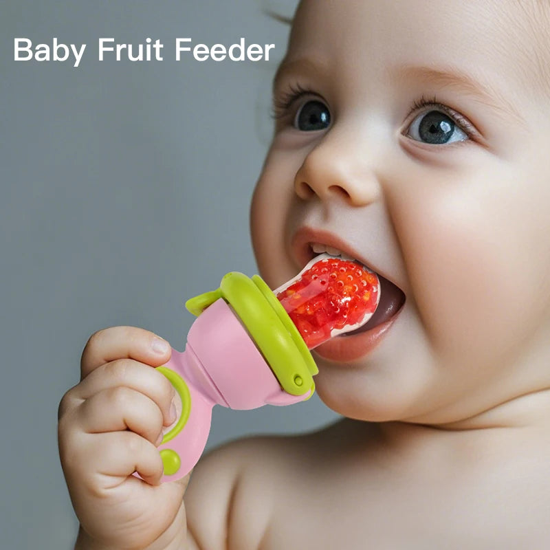 Rotating Push-type Food Grade Silicone Fruit and Vegetable Feeder For Infants Baby, Dinosaur Shape Toddlers Supplementary Food F