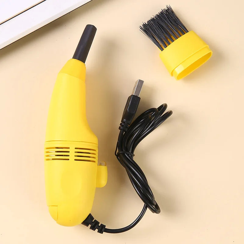 Keyboard Cleaner Mini USB Keyboard Vacuum Cleaner Portable Computer Cleaning Brush for Laptop PC Desk Dust Removal