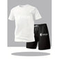 2026 Summer Men's Set Urban Casual Fashion T-shirt and Shorts High Quality Crew Neck Short Sleeve Outfits Male Daily Sportswear