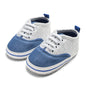 Infant Babies Boys Girls Shoes Soft Sole Canvas Solid Footwear For Newborns Toddler Crib Moccasins Letter Print Anti-Slip Shoes