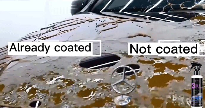 3 in 1 Car Ceramic Coating Nano Super Hydrophobic Protection Polishing Spraying Quick Coat Glass ,Wheel & Paint Care JB XPCS 44