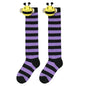 Halloween Knee High Socks Cosplay Striped Stockings for Halloween Girls Bee Costume 7-12Years
