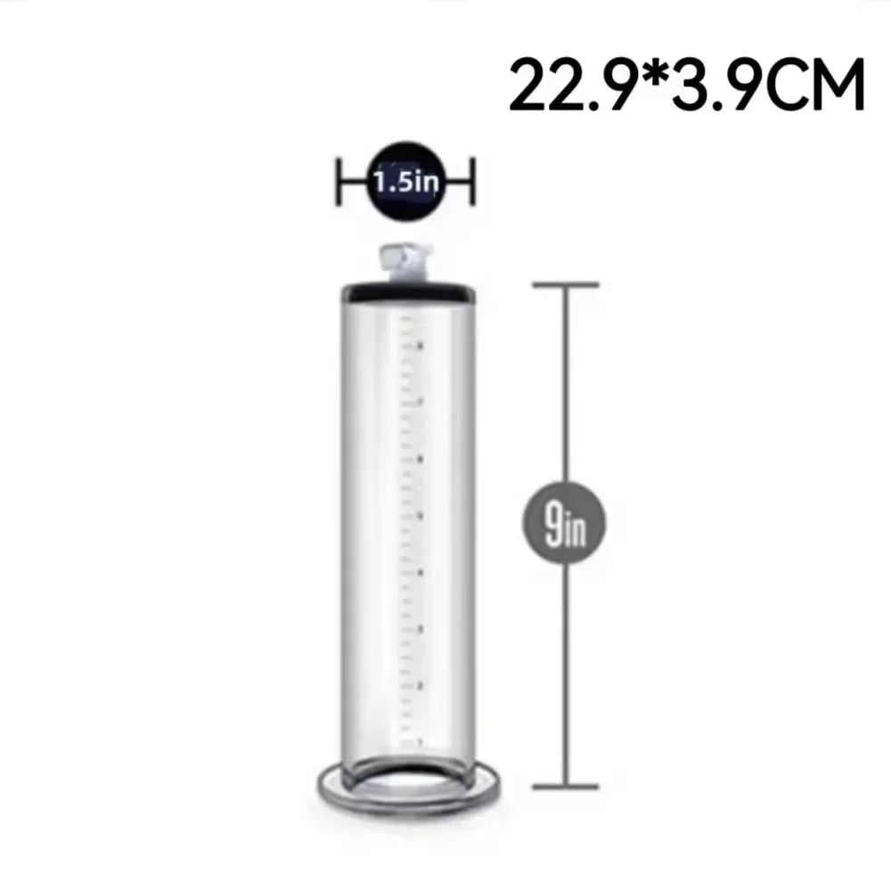 Male Penis Enlarger Vacuum Pump Penis Enlargement Enhancer Adult Sex Toy for Men Lasting Trainer Erotic Products Vacuum Cylinder