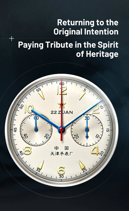 Seagull 1963 International Edition Watch for Men Chronograph Manual Winding Mechanical Watches Original ST1901 D304 Memorial