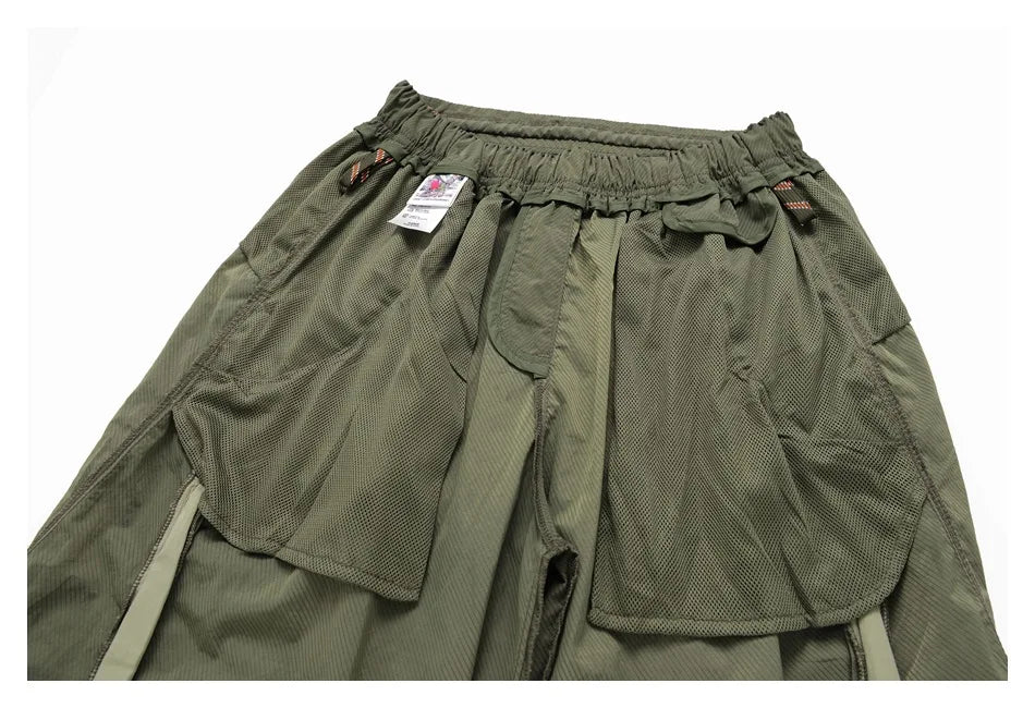 Outdoor Sports Casual Track Pants Men Women Lightweight Hiking Breathable Waterproof Quick Dry Loose Techwear Cargo Pant Trouser