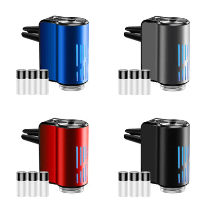 New Car Air Vent Aroma Humidifier Air Diffuser With Atmosphere Light Electric Air Freshener Car Fragrance For Removing Odors