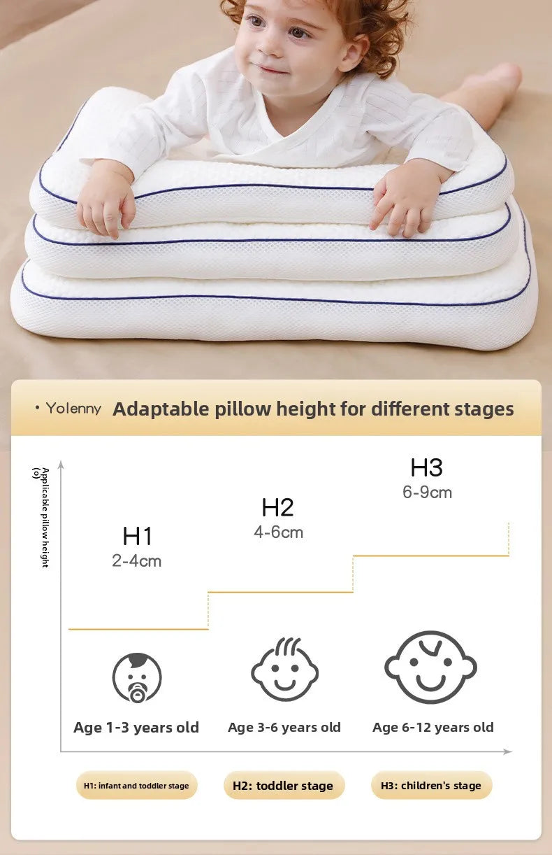 1-3-8-16 Years Baby Pillow Neck Protection Children's Partition Pillows Bedding Kindergarten All Seasons Kids Sleeping Pillow