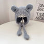 Cartoon Baby Plush Hat Winter Warm Infant Beanie Cap with Ears Autumn Cute Solid Color Kids Boy Girl Earflap Hats Bonnet Gorras