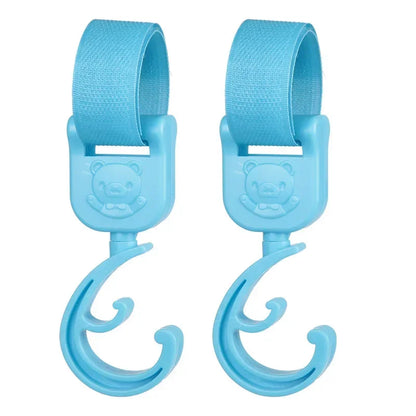 Universal Outdoor Stroller Accessories Baby Pram Hooks Rotate Hanging Bag 360 Degree Cart Organizer Storage Bag Hanger