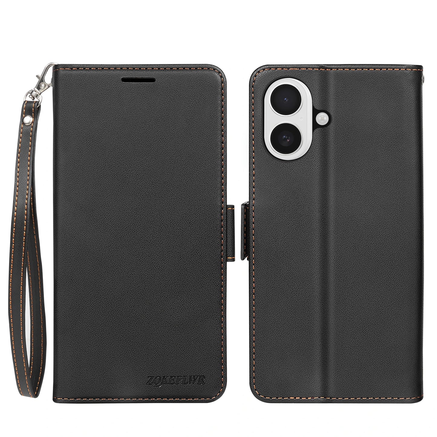 Wallet With Card Slot Bracket Magnetic Flip Leather Case For iPhone Air 17 Pro Max 16e 16 15 Plus 14 13 Mini Shockproof Card Bag