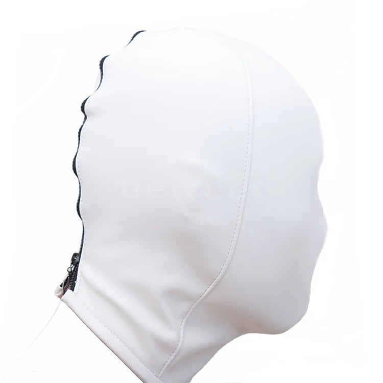 PU Leather Straitjacket Bondage Hood Mask BDSM Roleplay Clubwear Dog Cosplay Headgear Body Bondage Sex Toy for Women and Men