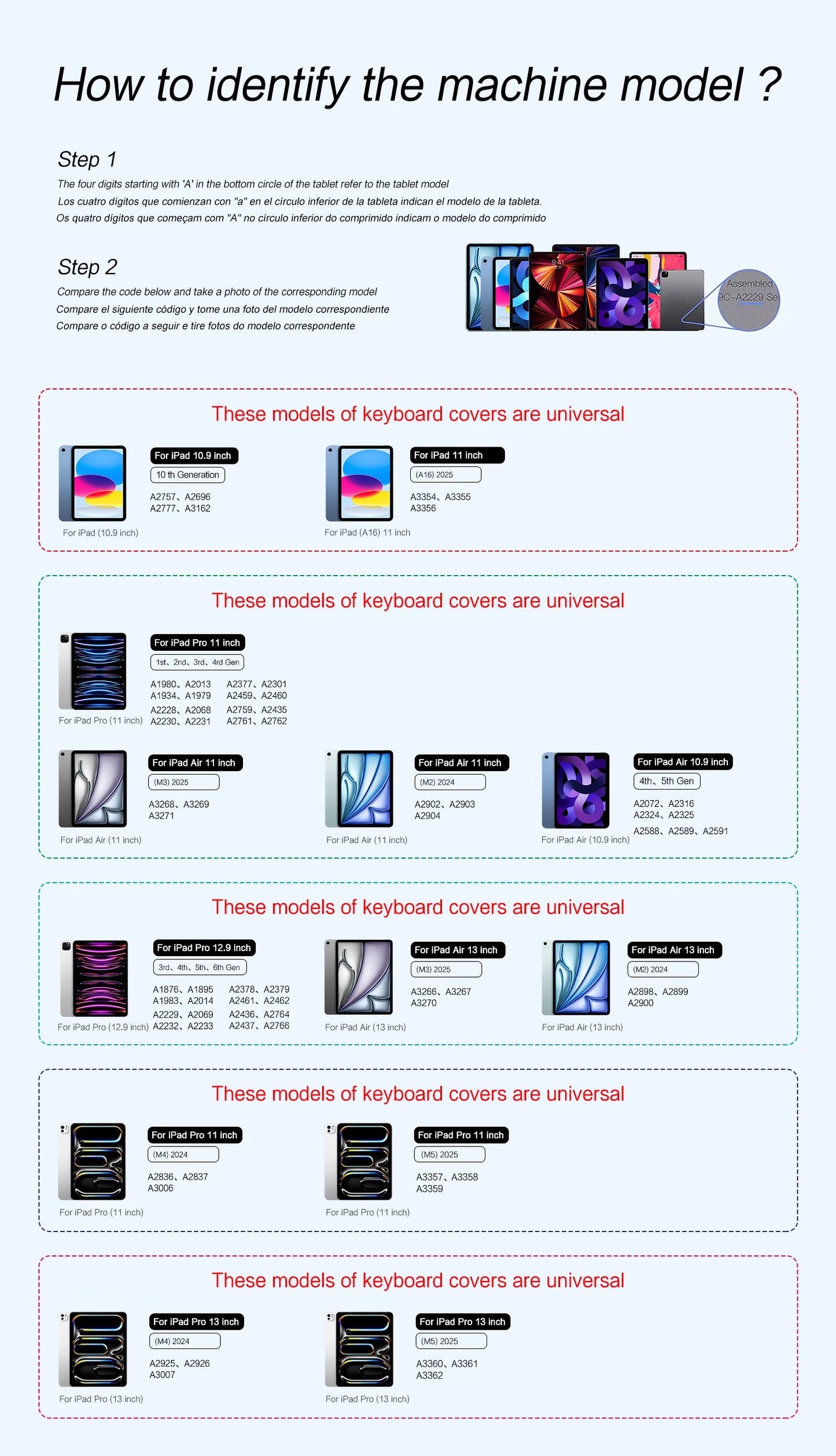 TouchPad Magic Keyboard for iPad Air 11 13 M4 2026 M3 M2 iPad 10 10th Air 4 5 6 iPad Pro 11 12.9 13'' M5 M4 Smart Cover Backlit