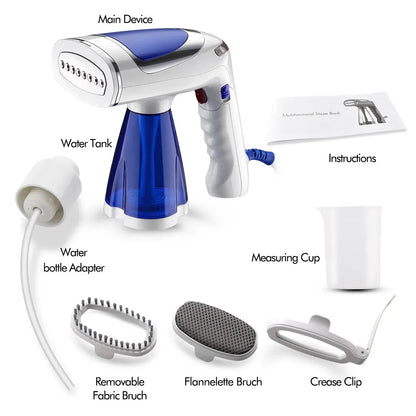 Handheld Garment Steamer for Clothes 1600W Powerful Electric Steam Iron Foldable Portable Traveling Clothes Steamer Home
