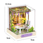 Mini Doll House DIY Small House 3D Puzzle Assembly Building Model Toys Home Bedroom Decoration With Furniture LED Lights Gifts