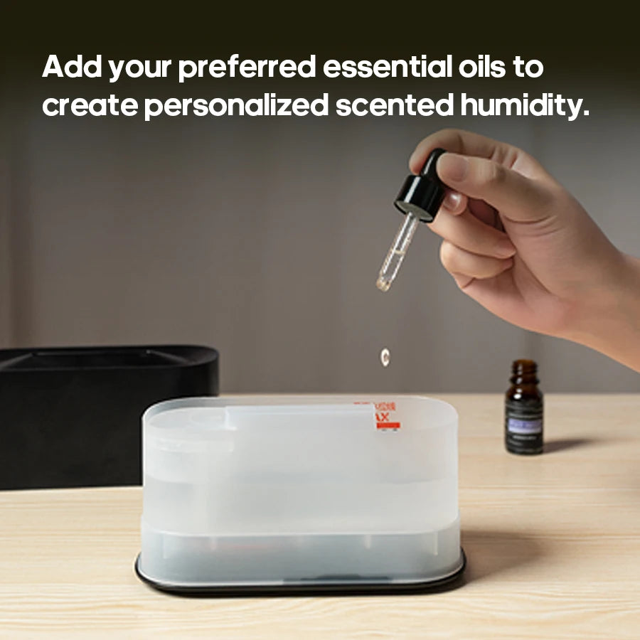 Mini Aroma Diffuser Aromatherapy Realistic Flame Lights Colorful RGB Air Humidifier Desktop USB Sprayer/Essential Oil Set