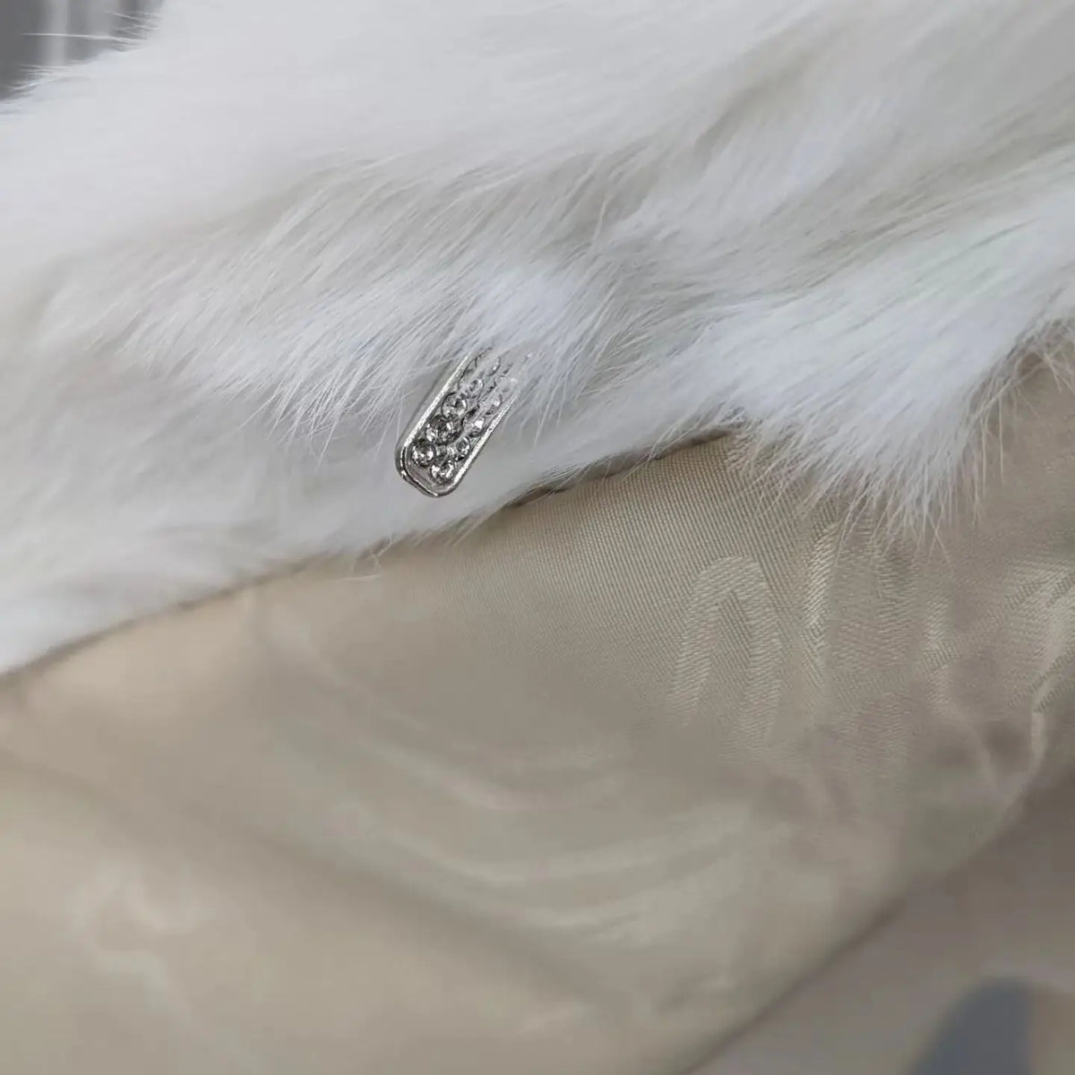 Women Real Rabbit Fur Coat High Collar Winter Jacket Make of One Rabbit Fur Cross Mink Pattern
