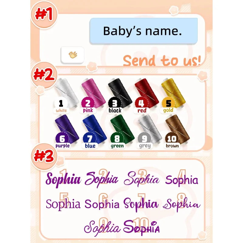 Custom Name Baby Blanket Personalized Baby Shower Gift Soft Minky Dot 2-in-1 Blanket & Lovey Set for Boys Girls