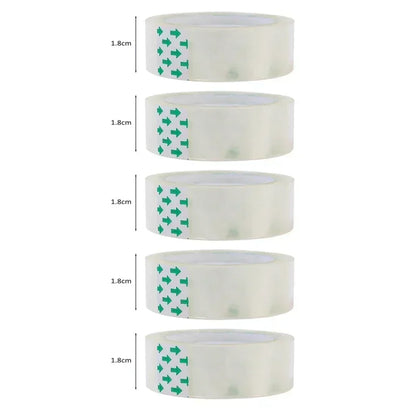 10/5/1 Rolls Premium Transparent Tape 0.8cm 1.2cm 1.8cm Multifuntion High-viscosity Adhesive Tape for Gift Wrapping Packing
