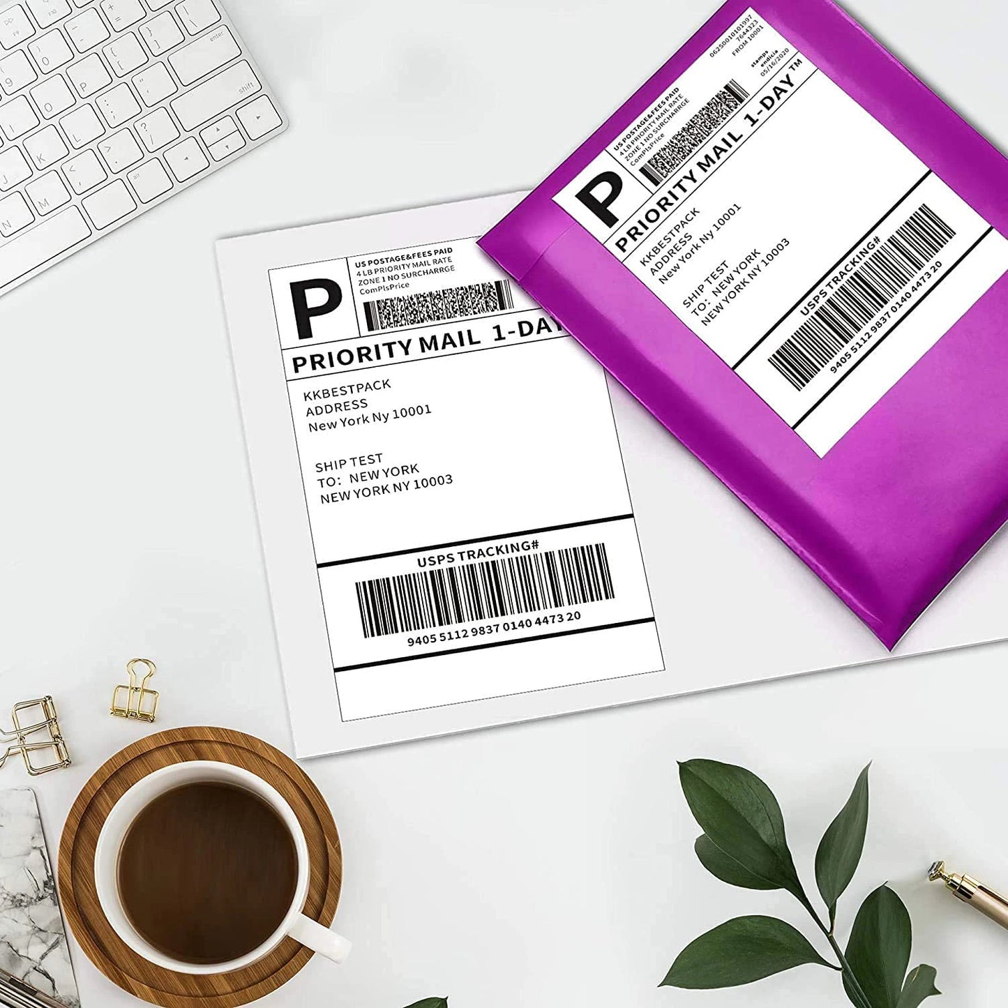 4x6 Inch 500sheets Thermal Shipping Self-adhesive Label Printer Shipping Labels Oil-Proof Labels All-Purpose Sticker Label Paper