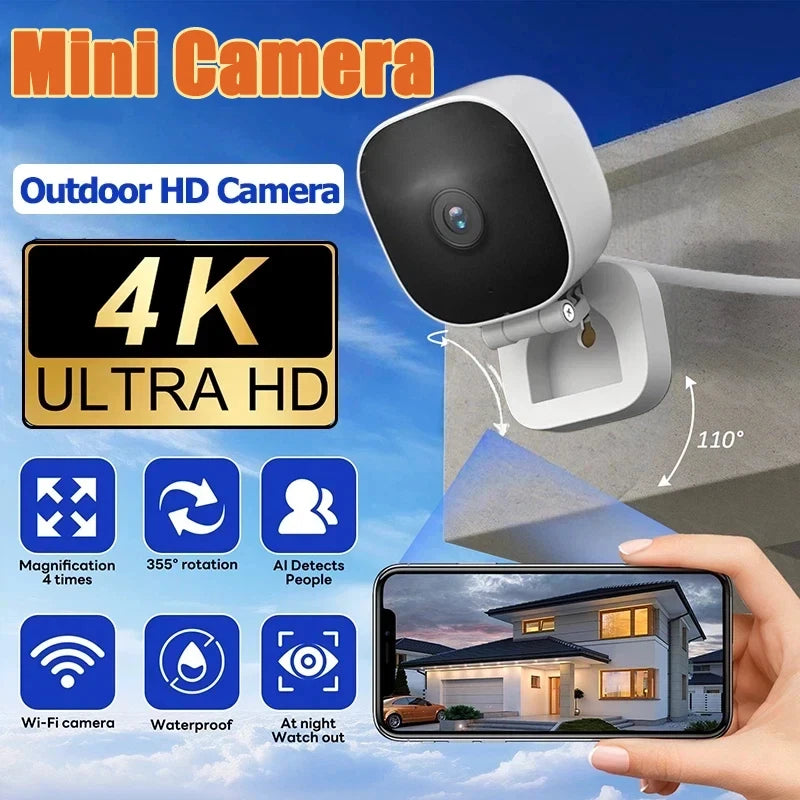 New WiFi Window Camera IP65 Full Color Night Vision Indoor Security Camera Replaces Outdoor Cam Through Window Surveillance