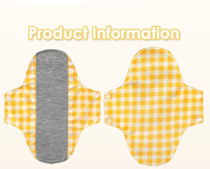 BIAI 5PCS Anti-slip Graphene Sanitary Pads With Wet Bag Reusable Care Pads Breathable Maternity Menstrual Pads For Women 20*23CM
