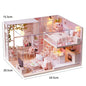Doll House Kit 3D Wooden Mini DollHouse Assembly Building with Furniture Kit Toy For Birthday Gift 3D Puzzle Handmade Home Decor